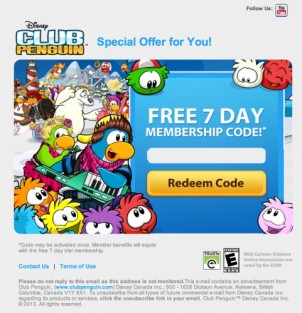 Exclusive Bonus Item Codes For Club Penguin 2013