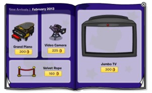Club Penguin February 2013 Furniture Catalogue Sneak Peek