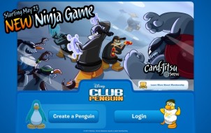 New Animated Card-Jitsu Snow Login Screen
