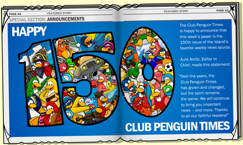 Club Penguin Times Issue 150