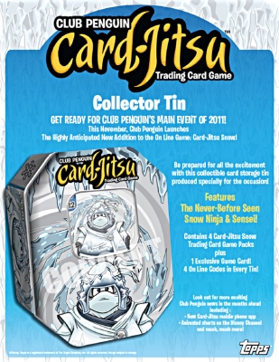 CARD-JITSU CLUB PENGUIN tins opening 