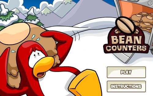Club Penguin Bean Counters Gameplay on Make a GIF