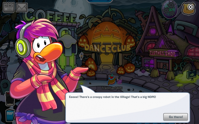 Club Penguin Halloween Party 2015 Day 4 Cheat: Deactivate the Cadence  Mascbot | Club Penguin Island Cheats